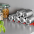 kwmobile Foldable Bottle Holder Fridge Cabinet - 31 x 9.5 x 1.0cm - Bottle Rack Stacking Aid Set