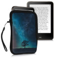 kwmobile Bag for eReader Protective Case Galaxy Tree Meadow 17 x 12 x 2 cm Inner Dimensions