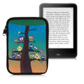 kwmobile Bag for eReader Protective Case Galaxy Tree Meadow 17 x 12 x 2 cm Inner Dimensions