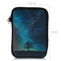 kwmobile Bag for eReader Protective Case Galaxy Tree Meadow 17 x 12 x 2 cm Inner Dimensions