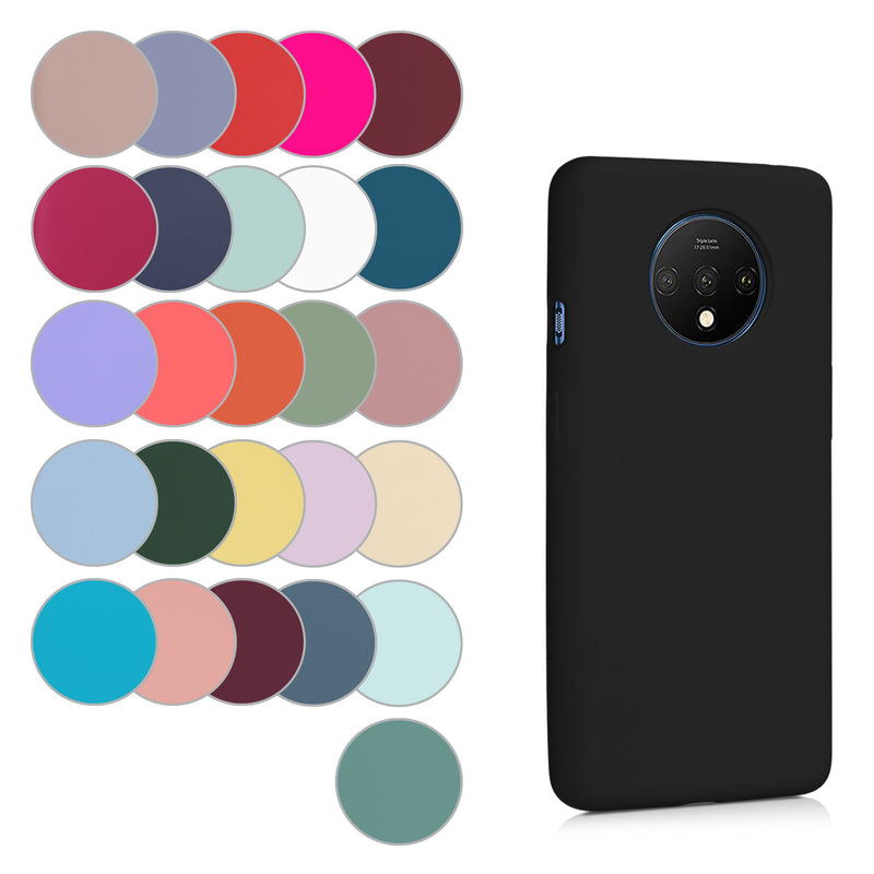 kwmobile Phone Case for OnePlus 7T - Silicone Case - Wireless Charging - Protective Cover