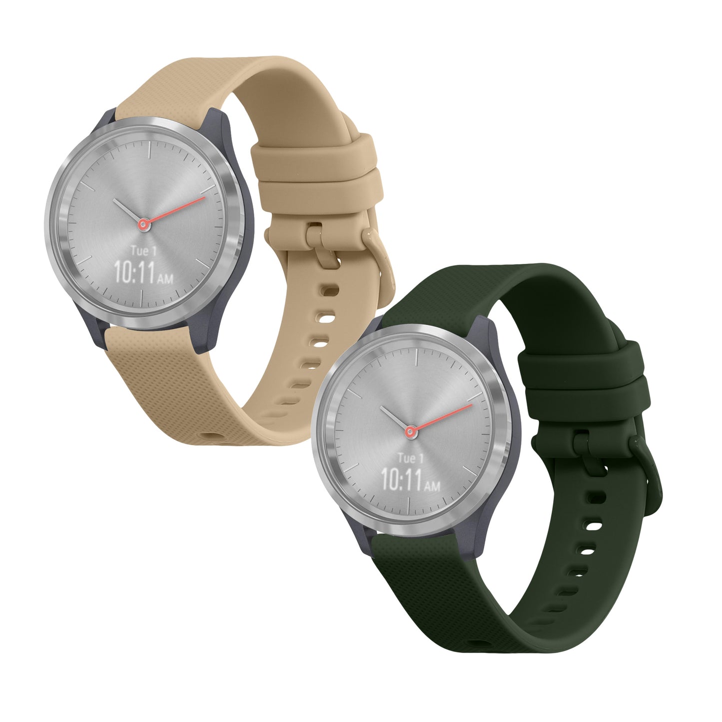 kwmobile Watch Strap for Garmin vivomove 3S / vivoactive 4S Wristband Fitness Tracker Band Set Replacement Strap Smartwatch