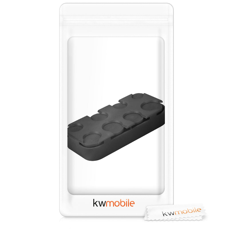 kwmobile Coin Box for Euro Coins - 8 Compartments from 1 Cent to 2 Euro - Coin Holder Coin Collector - Coin Dispenser Sorter