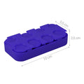kwmobile Coin Box for Euro Coins - 8 Compartments from 1 Cent to 2 Euro - Coin Holder Coin Collector - Coin Dispenser Sorter