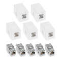 Surface-mount network jack with Keystone module