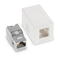 kwmobile 5x CAT 6A Aufputz Netzwerkdose inkl. 5x Keystone Module - 1 Port RJ45 Buchse 10 Gbit/s - Netzwerk LAN Aufputzdose Internetdose Set in Weiß Weiß  