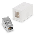 Surface-mount network jack with Keystone module