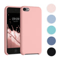 kwmobile Schutzhülle kompatibel mit Apple iPod Touch 6G / 7G (6. und 7.Generation) - Hülle Silikon gummiert - Cover Case in Mokka Mokka  