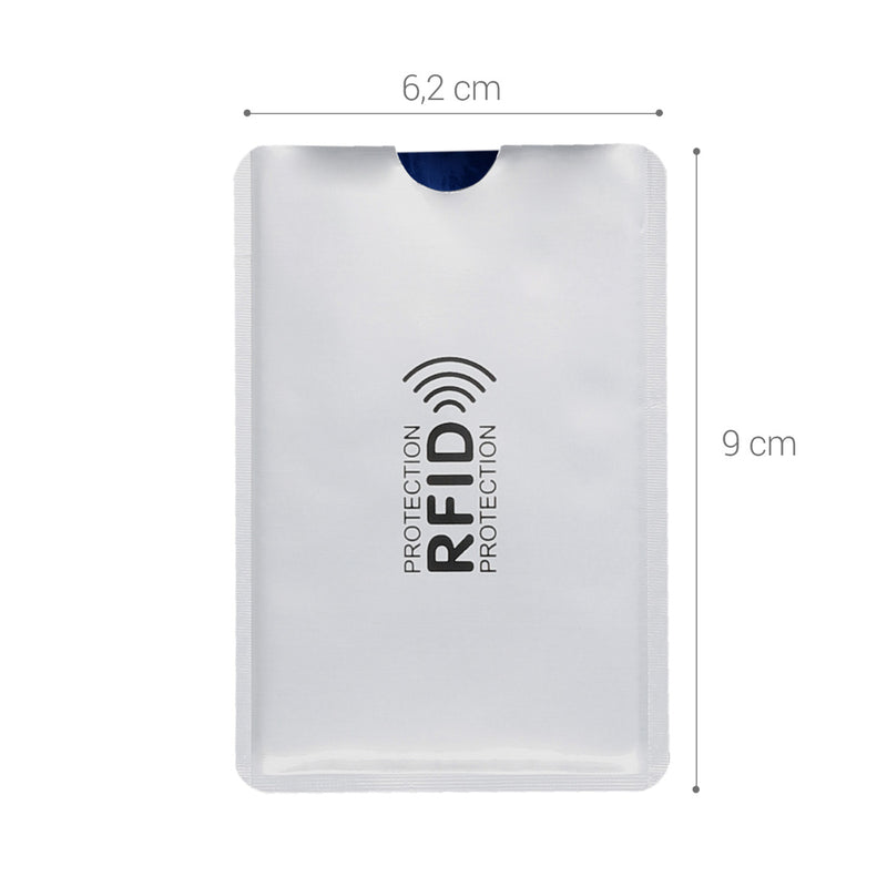 kwmobile Credit Card Sleeve with RFID Blocker - Credit Card EC Card Health Insurance Card Protector