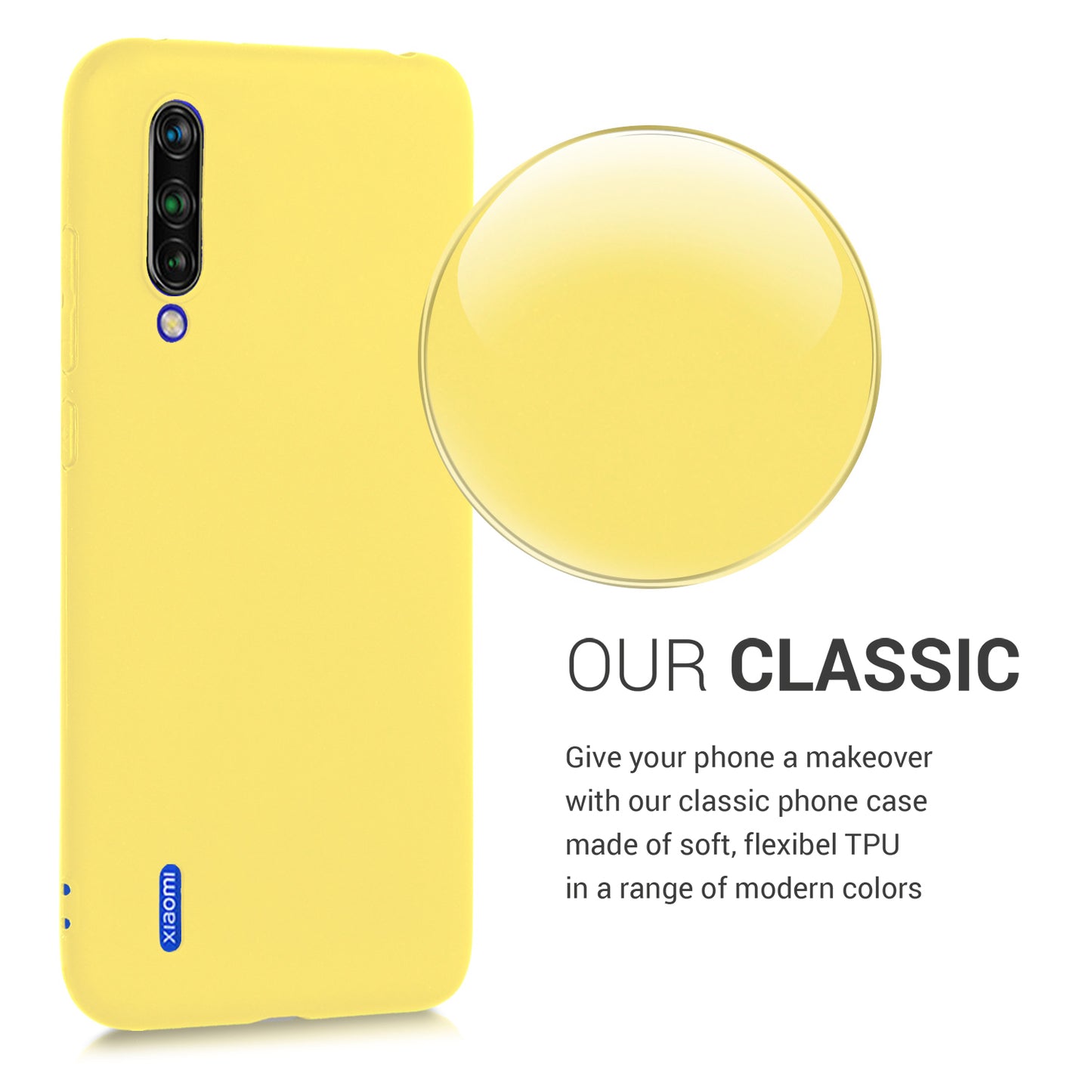 kwmobile Phone Case for Xiaomi Mi 9 Lite - Wireless Charging - Protective Cover