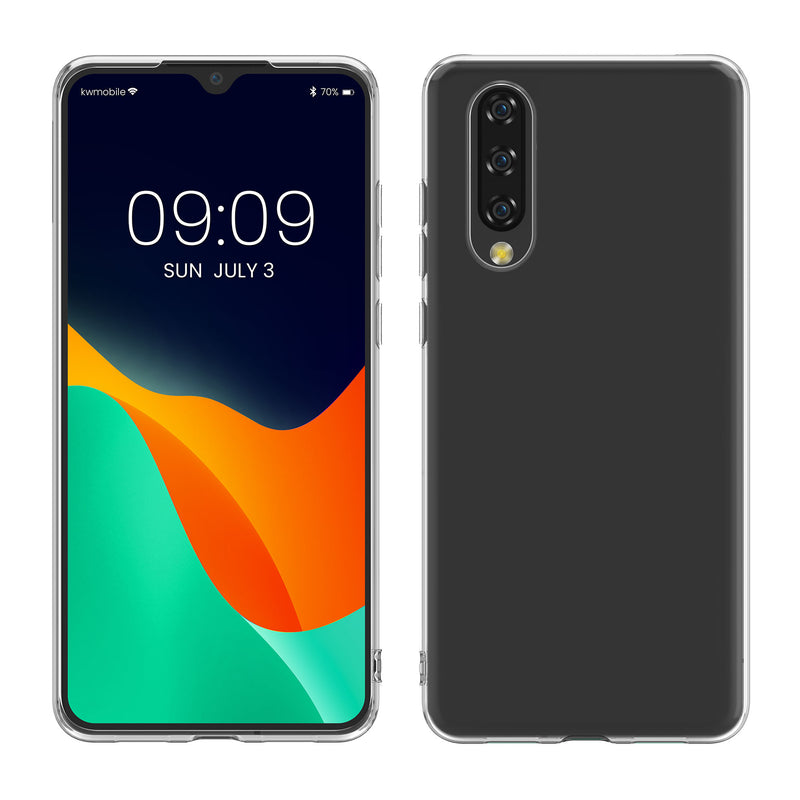 kwmobile Hülle kompatibel mit Xiaomi Mi 9 Lite - Silikon Handyhülle transparent - Handy Case in Transparent Transparent  