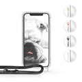 kwmobile Schutzhülle kompatibel mit Apple iPhone 11 Pro Max - Hülle - Handykette - Silikon Handyhülle Cover Case Schwarz Schwarz  