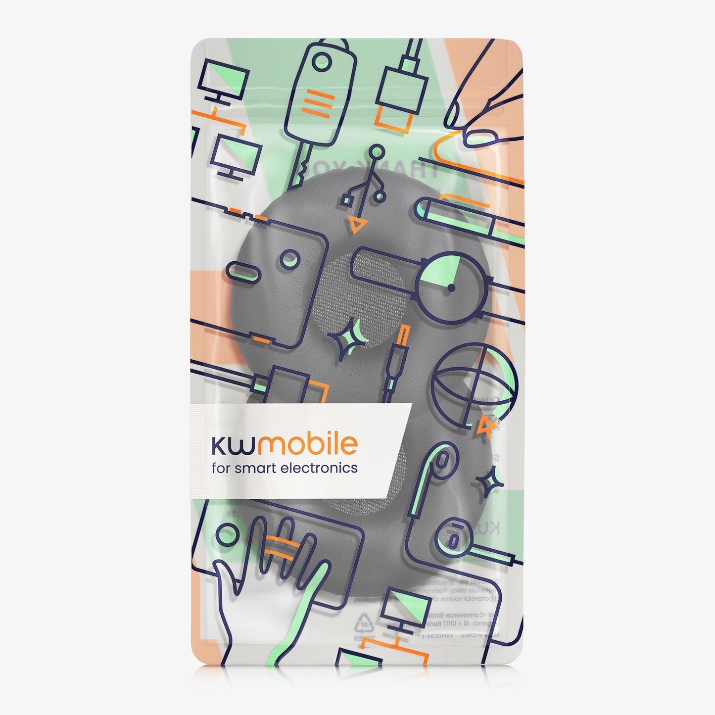 kwmobile Ear Pads for Sony Headphones Replacement Parts Over Ear Headphones