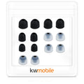 kwmobile Replacement Eartips compatible with Sony WF-1000XM3 / WF-1000XM4 / WF-1000XM5 - 4 Sizes - In-Ear Headphones Eartips - Cushions