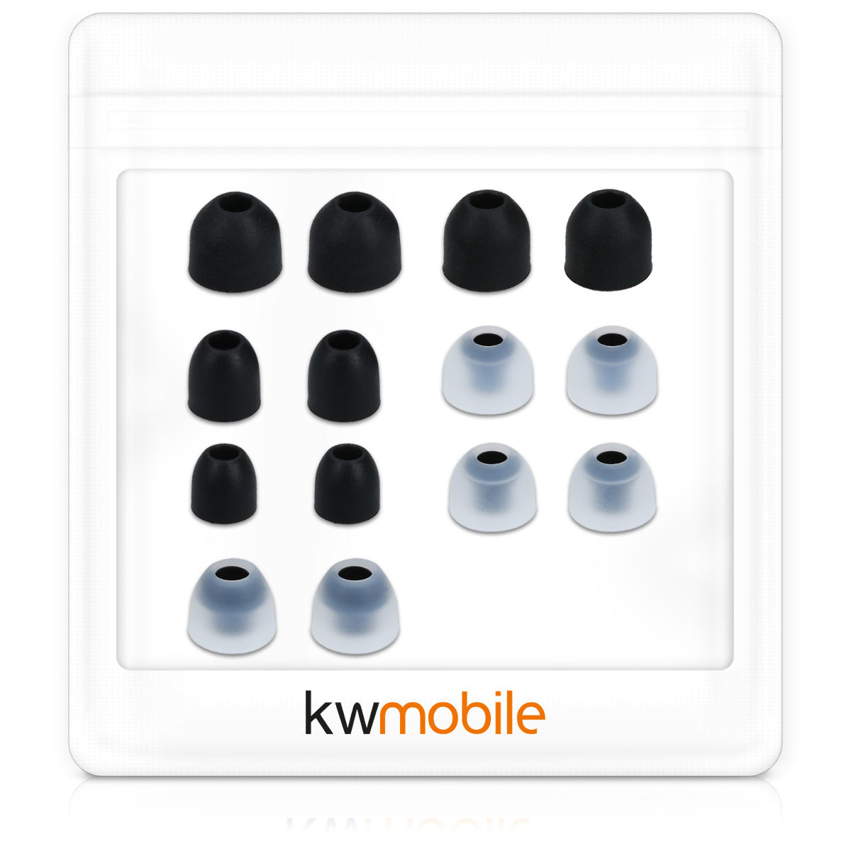 kwmobile Replacement Eartips compatible with Sony WF-1000XM3 / WF-1000XM4 / WF-1000XM5 - 4 Sizes - In-Ear Headphones Eartips - Cushions