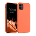 kwmobile Case Compatible with Apple iPhone 11 Case - Rubberized Silicone Phone Cover - Protective Case for Wireless Charging - Case