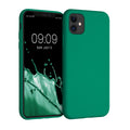 kwmobile Case Compatible with Apple iPhone 11 Case - Rubberized Silicone Phone Cover - Protective Case for Wireless Charging - Case