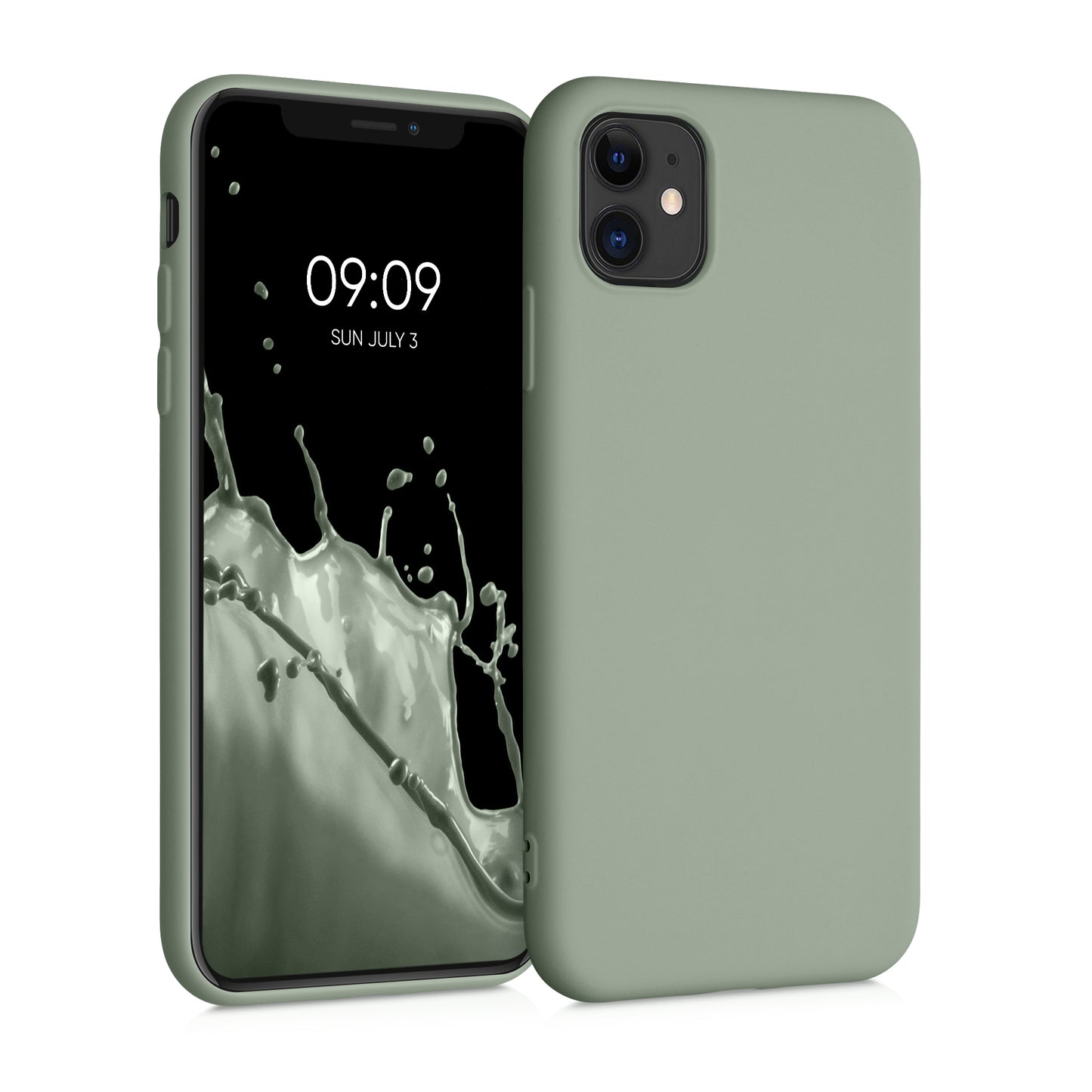 kwmobile Case Compatible with Apple iPhone 11 Case - Rubberized Silicone Phone Cover - Protective Case for Wireless Charging - Case
