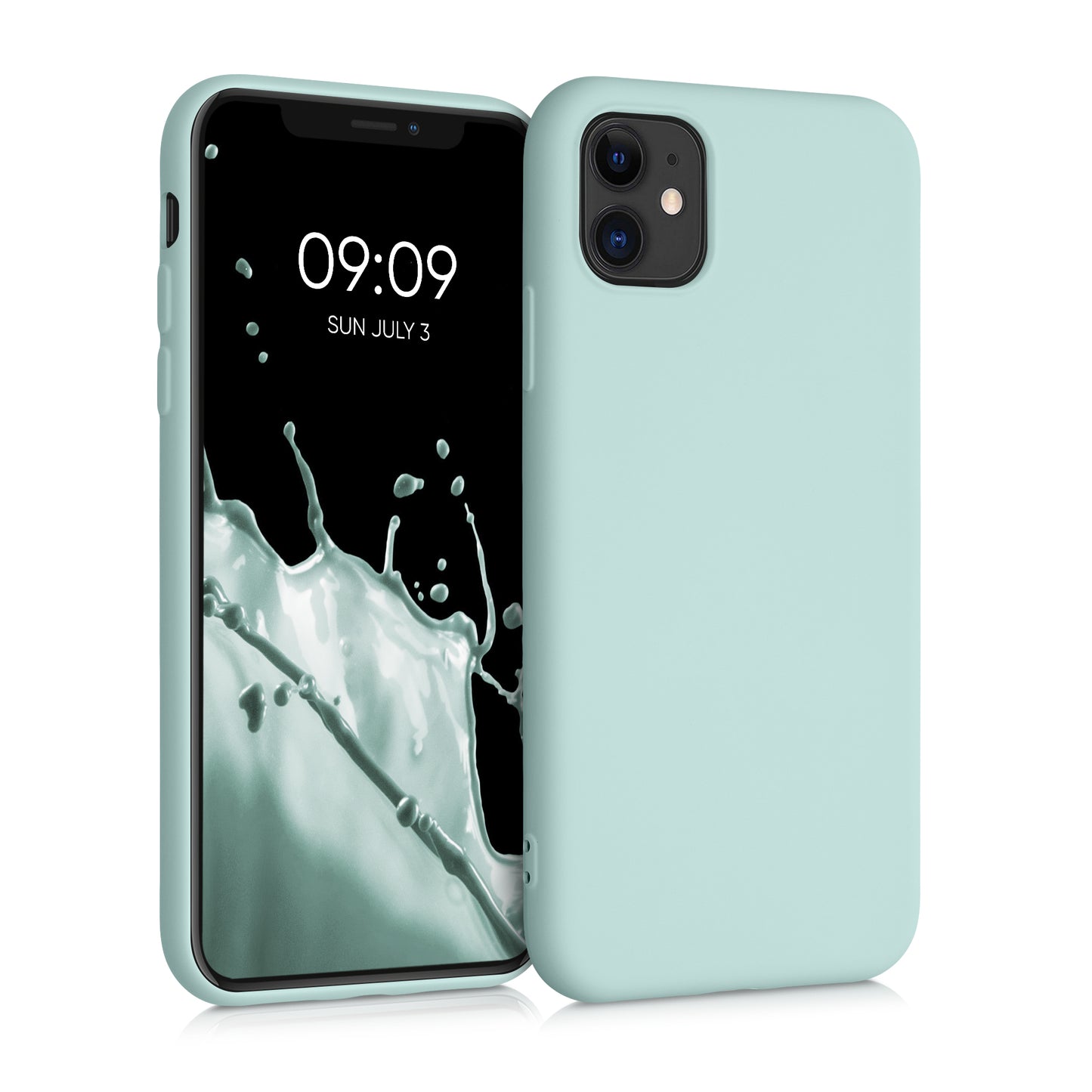 kwmobile Case Compatible with Apple iPhone 11 Case - Rubberized Silicone Phone Cover - Protective Case for Wireless Charging - Case