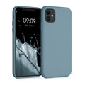 kwmobile Case Compatible with Apple iPhone 11 Case - Rubberized Silicone Phone Cover - Protective Case for Wireless Charging - Case