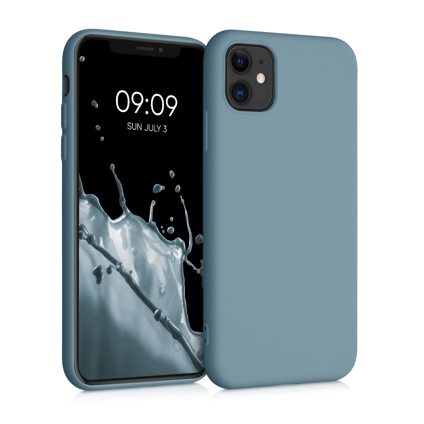 kwmobile Case Compatible with Apple iPhone 11 Case - Rubberized Silicone Phone Cover - Protective Case for Wireless Charging - Case