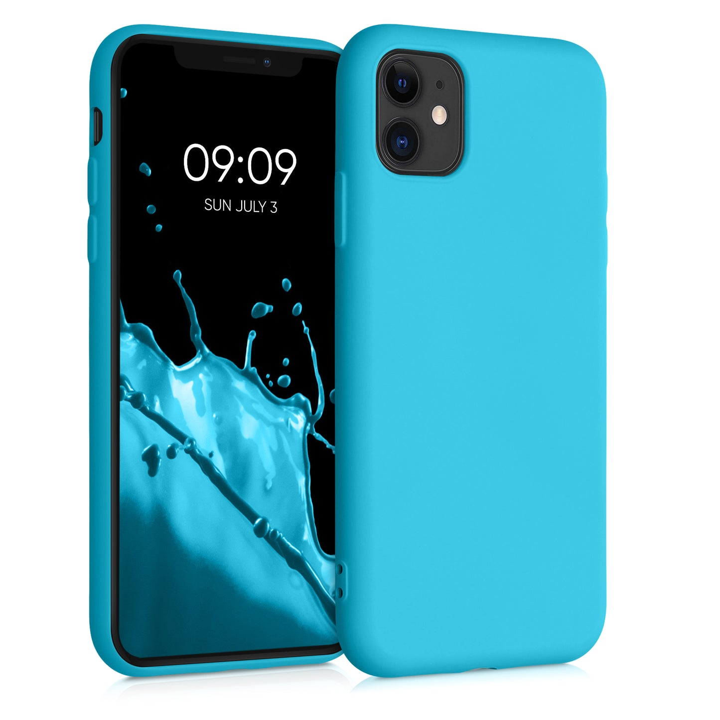 kwmobile Case Compatible with Apple iPhone 11 Case - Rubberized Silicone Phone Cover - Protective Case for Wireless Charging - Case