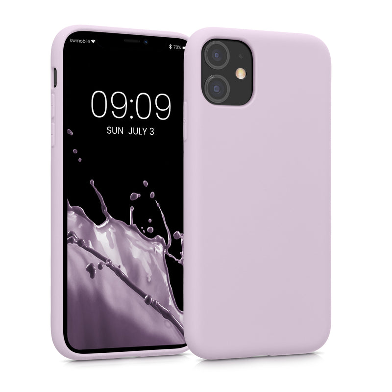 kwmobile Case Compatible with Apple iPhone 11 Case - Rubberized Silicone Phone Cover - Protective Case for Wireless Charging - Case