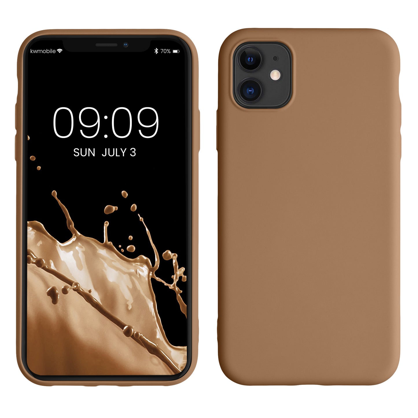kwmobile Case Compatible with Apple iPhone 11 Case - Rubberized Silicone Phone Cover - Protective Case for Wireless Charging - Case