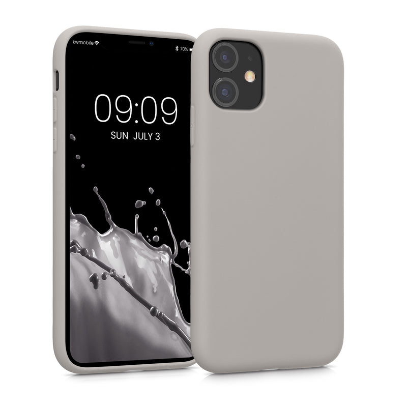 kwmobile Case Compatible with Apple iPhone 11 Case - Rubberized Silicone Phone Cover - Protective Case for Wireless Charging - Case