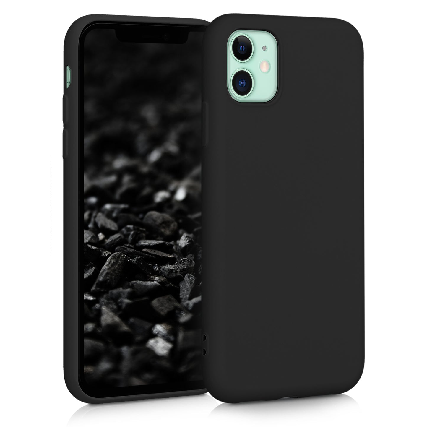 kwmobile Case Compatible with Apple iPhone 11 Case - Rubberized Silicone Phone Cover - Protective Case for Wireless Charging - Case