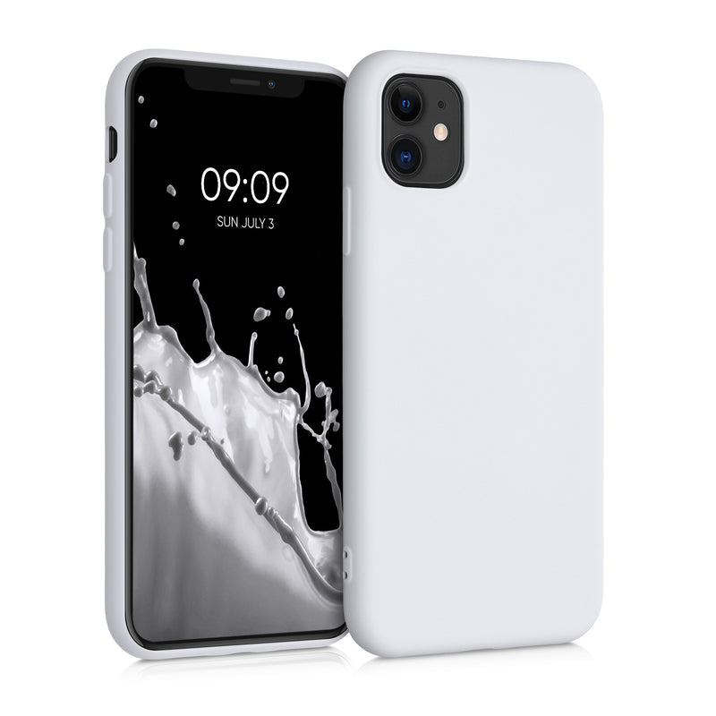 kwmobile Case Compatible with Apple iPhone 11 Case - Rubberized Silicone Phone Cover - Protective Case for Wireless Charging - Case