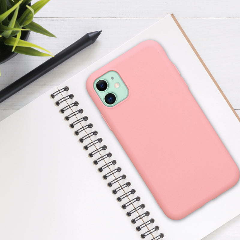 kwmobile Case Compatible with Apple iPhone 11 Case - Rubberized Silicone Phone Cover - Protective Case for Wireless Charging - Case