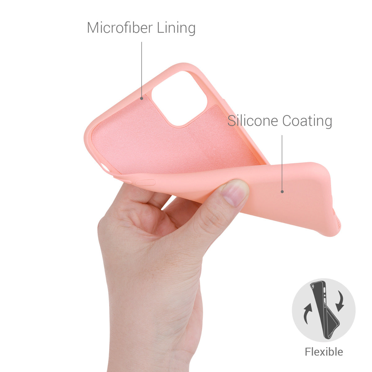 kwmobile Case Compatible with Apple iPhone 11 Case - Rubberized Silicone Phone Cover - Protective Case for Wireless Charging - Case