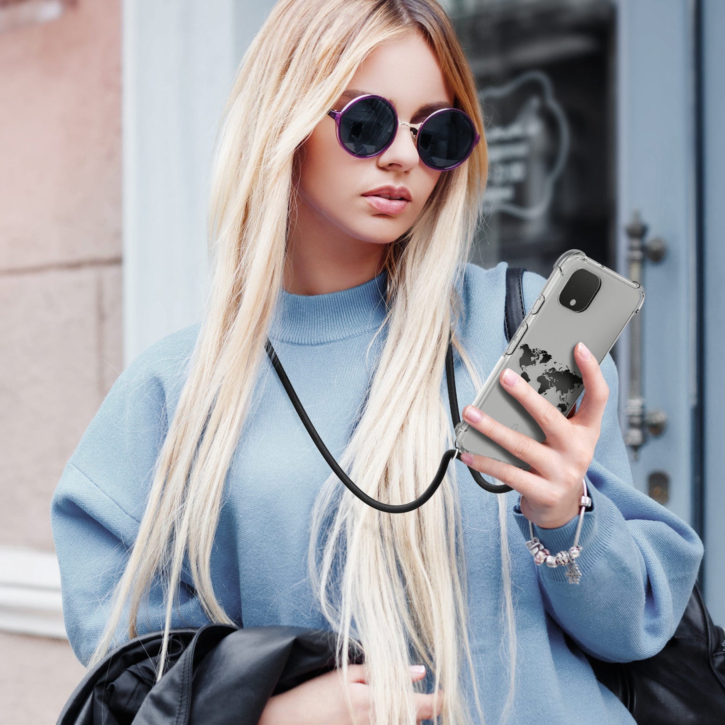 kwmobile Necklace Case Compatible with Google Pixel 4 Case