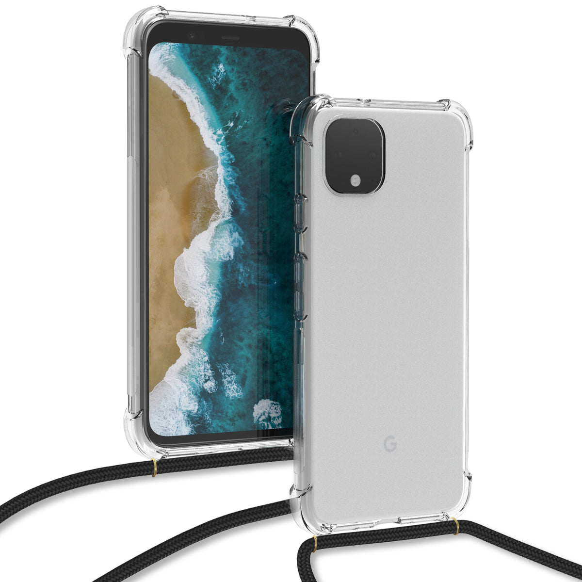kwmobile Necklace Case Compatible with Google Pixel 4 Case