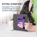 kwmobile Case Compatible with Tolino Vision 5 - Flip Case with Hand Strap - Cover