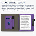 kwmobile Case Compatible with Tolino Vision 5 - Flip Case with Hand Strap - Cover