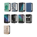 kwmobile Klapphülle kompatibel mit Tolino Page 2 Hülle - eReader Case - Polarlicht Hirsche Türkis Blau Schwarz Türkis  [dsg08]