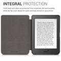 kwmobile Case for Tolino Page 2 Cover - eReader Case made of Faux Leather with Auto Sleep Function - Heart Brush