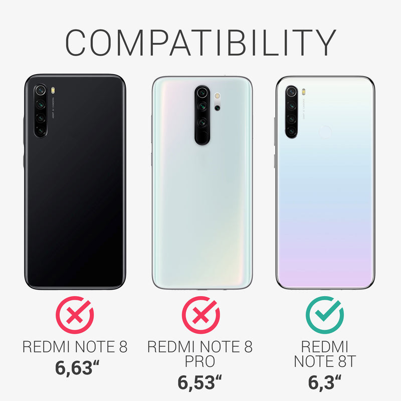 kwmobile Phone Case for Xiaomi Redmi Note 8T - Wireless Charging - Protective Cover