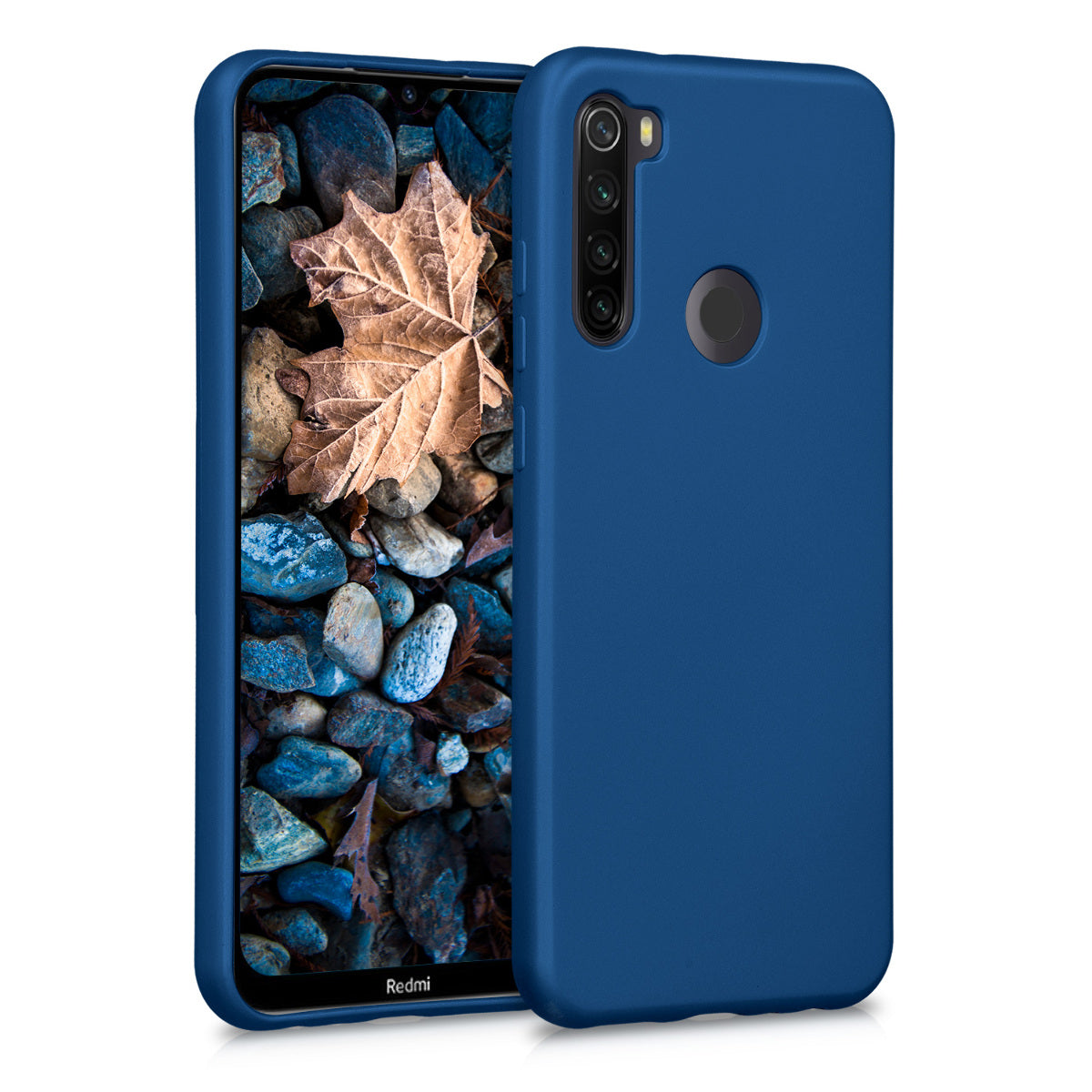 kwmobile Phone Case for Xiaomi Redmi Note 8T - Shimmering Silicone Case - Protective Cover
