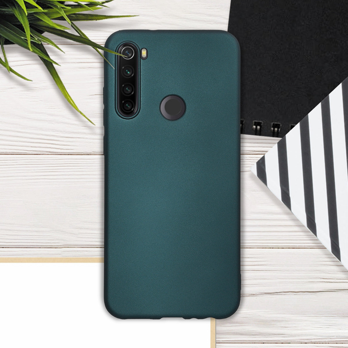 kwmobile Phone Case for Xiaomi Redmi Note 8T - Shimmering Silicone Case - Protective Cover
