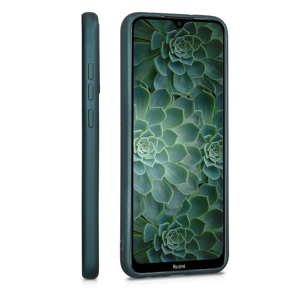 kwmobile Phone Case for Xiaomi Redmi Note 8T - Shimmering Silicone Case - Protective Cover