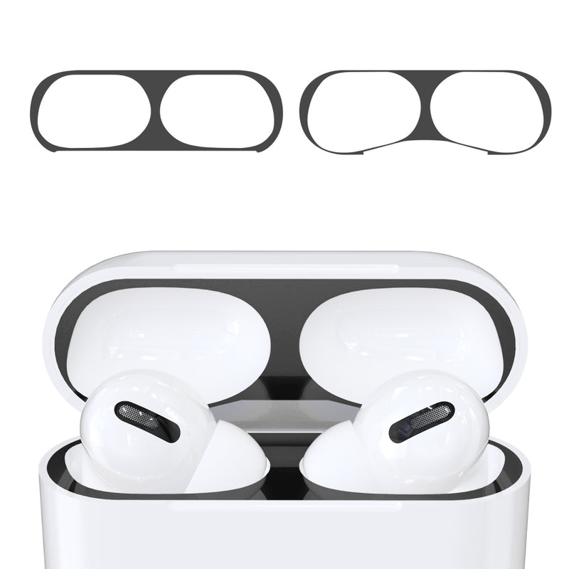 kwmobile Dust Guard Sticker compatible with Apple AirPods Pro - Metal Dust Protection Stickers Skins