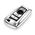 kwmobile Car Key Cover Compatible with BMW 3-Button Keyless Go Car Key - Silicone Case Remote Cover