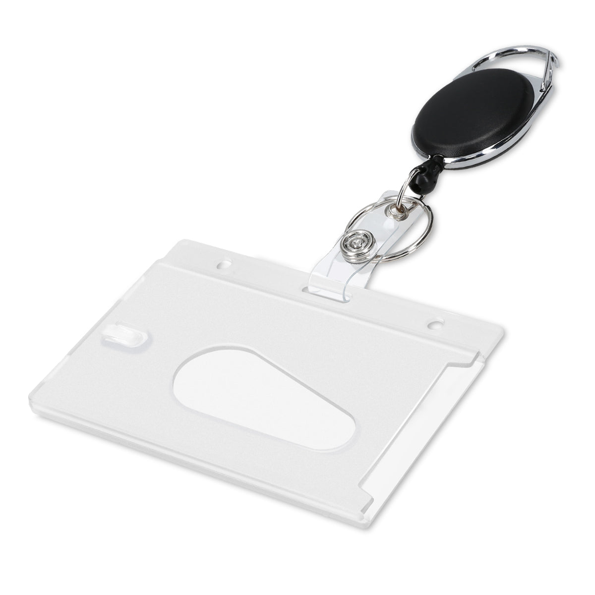 1x Retractable Badge Holder with Card Sleeve
