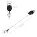 1x Retractable Badge Holder with Card Sleeve