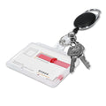 1x Retractable Badge Holder with Card Sleeve
