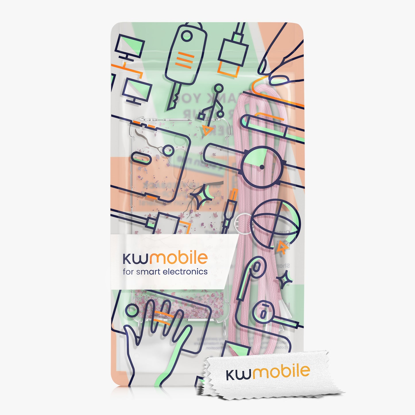 kwmobile Necklace Case compatible with Xiaomi Mi 9T (Pro) / Redmi K20 (Pro) - Silicone Cover with Lanyard