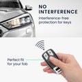 kwmobile Car Key Cover compatible with Audi 3-Button Smartkey Car Key (Keyless Go only) - Silicone Protective Cover